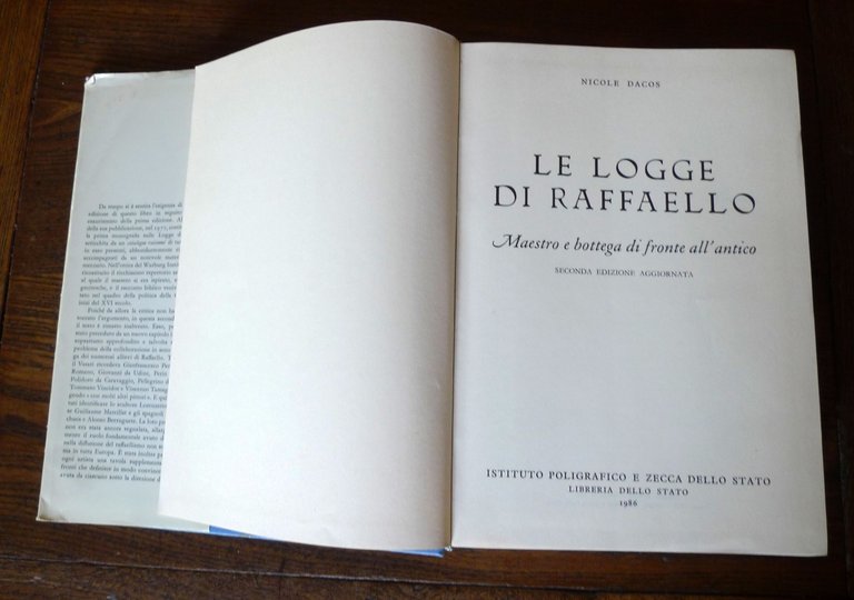 Dacos,LE LOGGE DI RAFFAELLO,1986 Ist.Poligrafico e Zecca dello Stato[storia arte