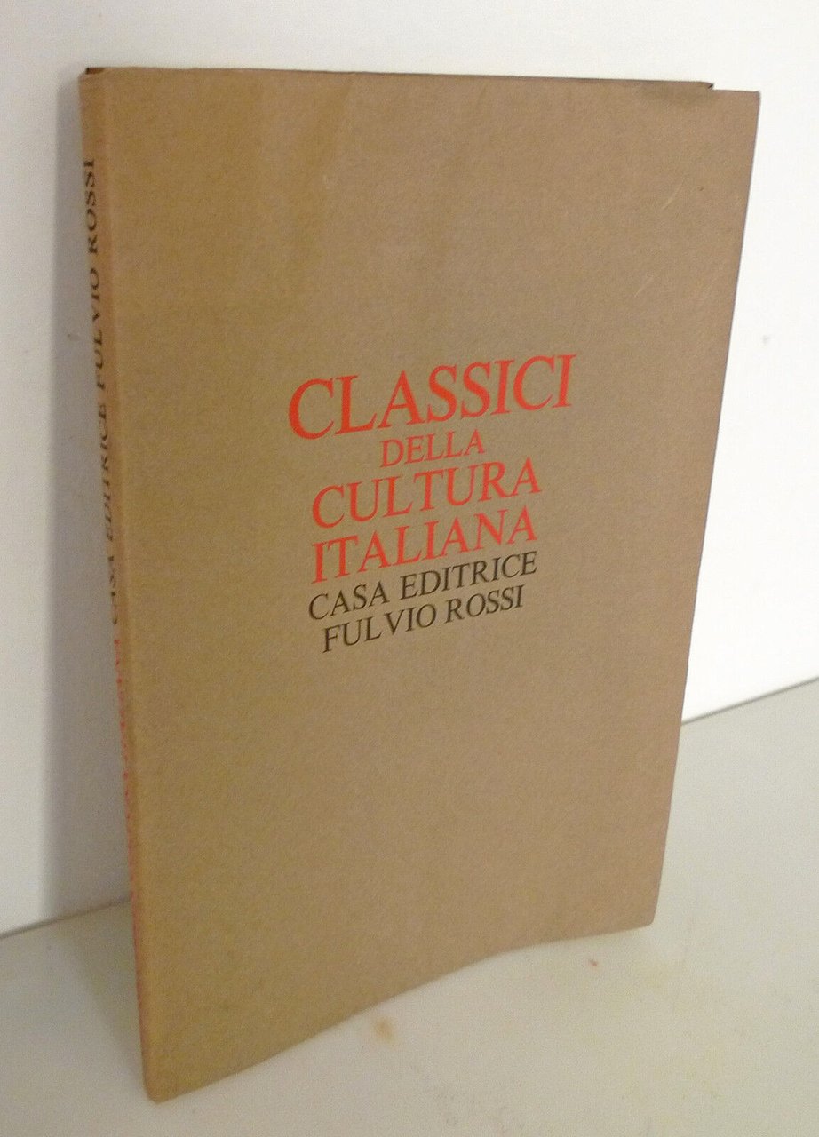 dal Pra,CLASSICI DELLA CULTURA ITALIANA,1968 Fulvio Rossi