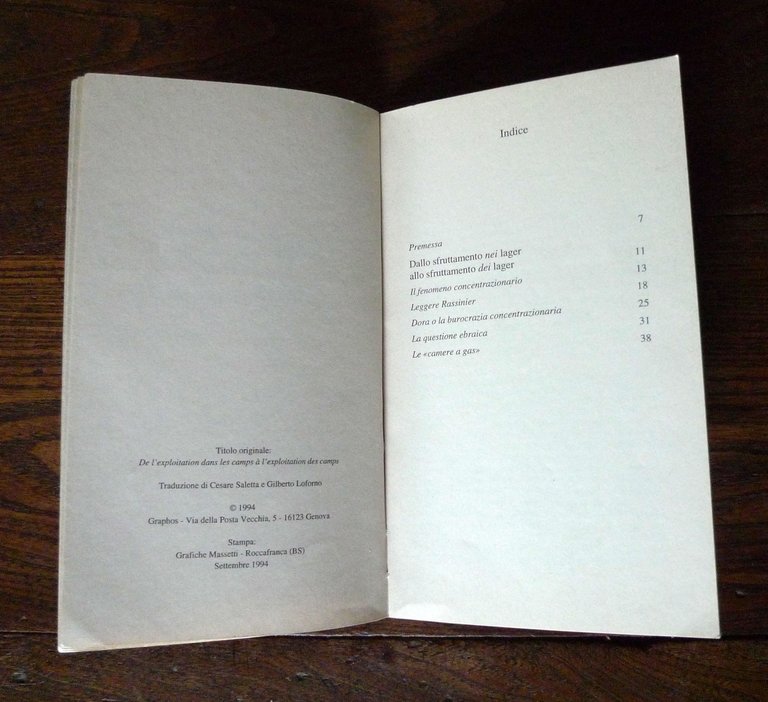 DALLO SFRUTTAMENTO NEI LAGER ALLO SFRUTTAMENTO DEI LAGER[Shoa,revisionismo