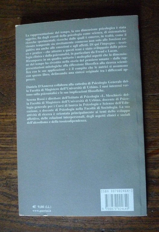 Daniela D'Annessa/Serena Rossi,TEMPO E PSICHE,2007 Guerini[psicologia