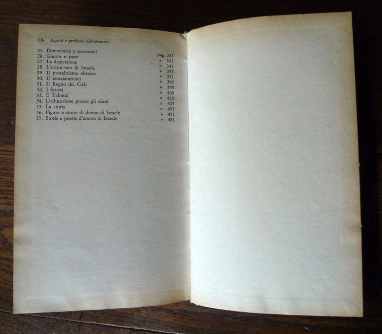 Dante Lattes,ASPETTI E PROBLEMI DELL'EBRAISMO,1970 Borla[STORIA,ISRAELE