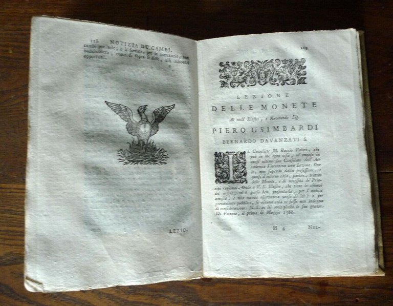 Davanzati,SCISMA D'INGHILTERRA CON ALTRE OPERETTE,1754 Comino[storia,Toscana