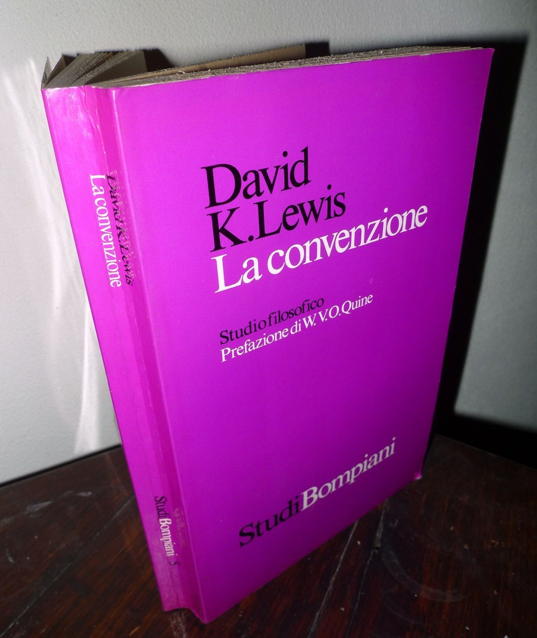 David K.Lewis,LA CONVENZIONE.Studio filosofico,1974 Bompiani[filosofia analitica | Immagine principale