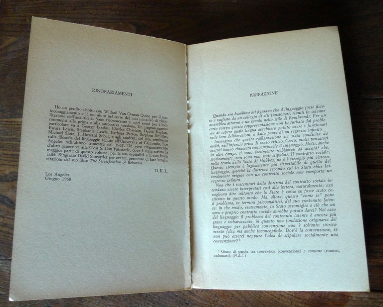 David K.Lewis,LA CONVENZIONE.Studio filosofico,1974 Bompiani[filosofia analitica | Immagine Gallery 4