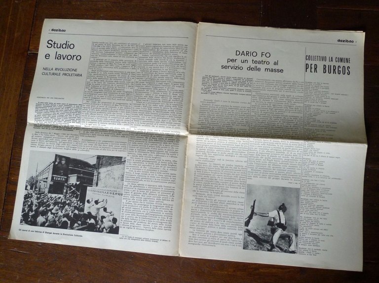DAZIBAO.Giornale di lotta,numero unico gen.1971[movimento,Dario Fo