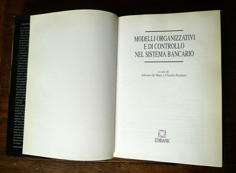De Maio/Patalano,MODELLI ORGANIZZATIVI E DI CONTROLLO NEL SISTEMA BANCARIO,1995 | Immagine Gallery 3