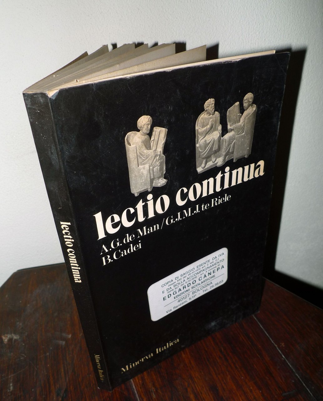 de Man,LECTIO CONTINUA.Antologia della lingua latina,1980 Minerva Italica | Immagine principale