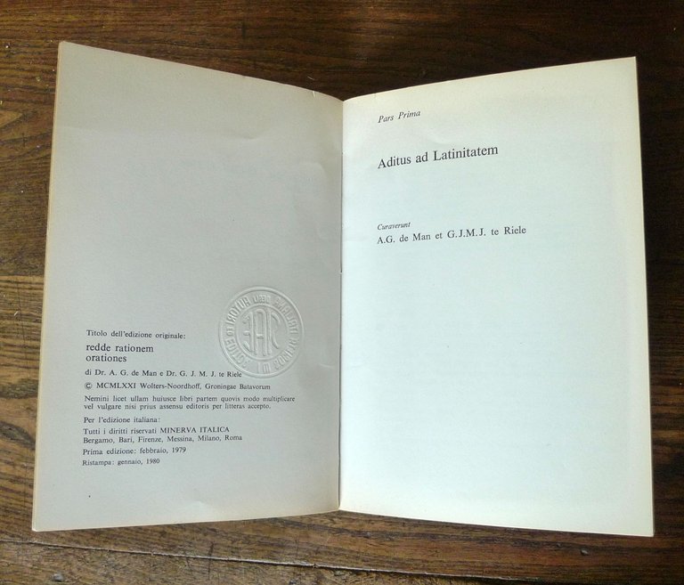 de Man,LECTIO CONTINUA.Antologia della lingua latina,1980 Minerva Italica | Immagine Gallery 3