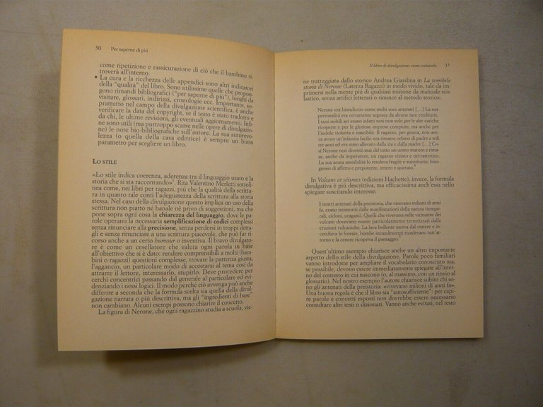 De Marchi,PER SAPERNE DI PIU.I libri di divulgazione per ragazzi,Mondadori …