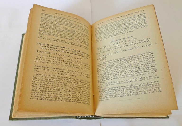 De Rosa,CODICE DELLE FINANZE COMUNALI,1908 Pietrocola[diritto amministrativo