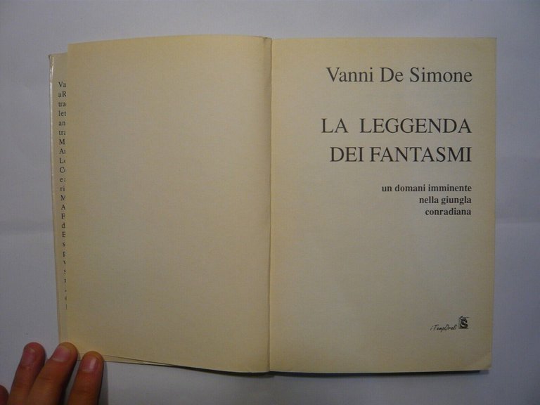 De Simone,LA LEGGENDA DEI FANTASMI,1992 Synergon[cyberpunk, fantascienza