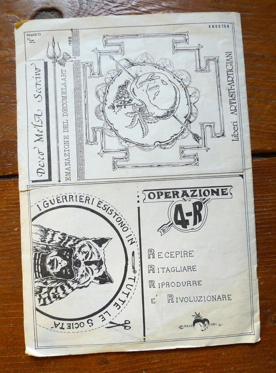 DECO MELA SCRIVO n.0 1988 BOLOGNA[DECOMELA ART,fanzine,nativi Lakota,arte strada | Immagine Gallery 11