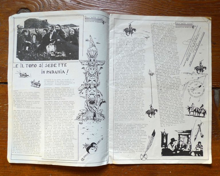 DECO MELA SCRIVO n.0 1988 BOLOGNA[DECOMELA ART,fanzine,nativi Lakota,arte strada | Immagine Gallery 3