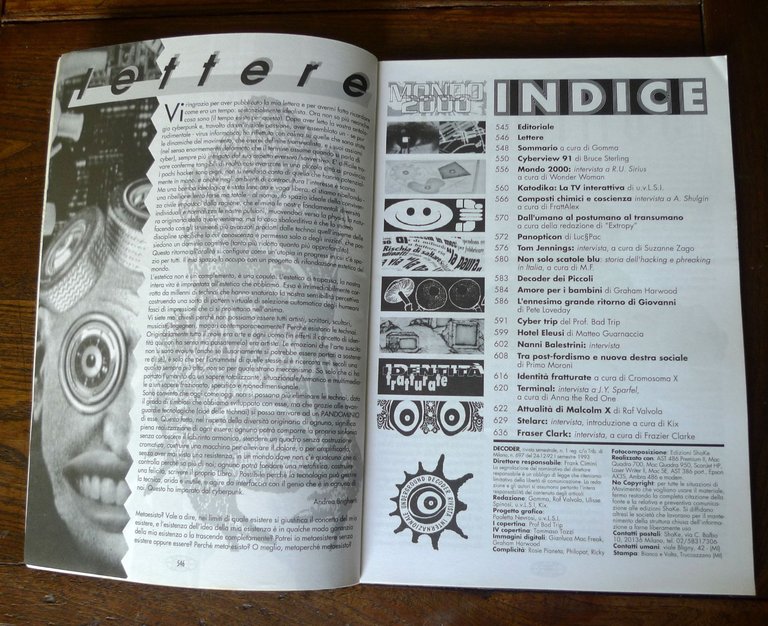 DECODER N.8 1993.RIVISTA INTERNAZIONALE UNDERGROUND,Shake[cyberpunk,Sterling | Immagine Gallery 3