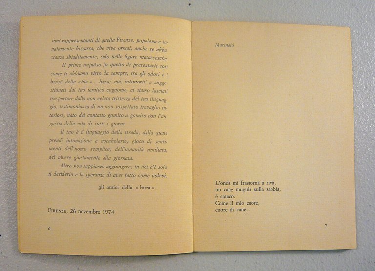 DEDICATO A LUCIANO ARCIDIACONO,1974 Il Torchio,Firenze[poesia italiana
