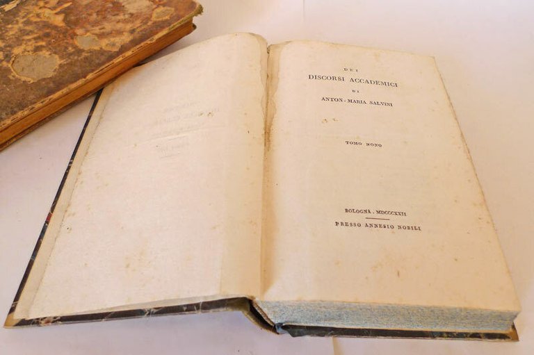 DEI DISCORSI ACCADEMICI DI ANTON-MARIA SALVINI IX-X,1822 Annesio Nobili,Bologna