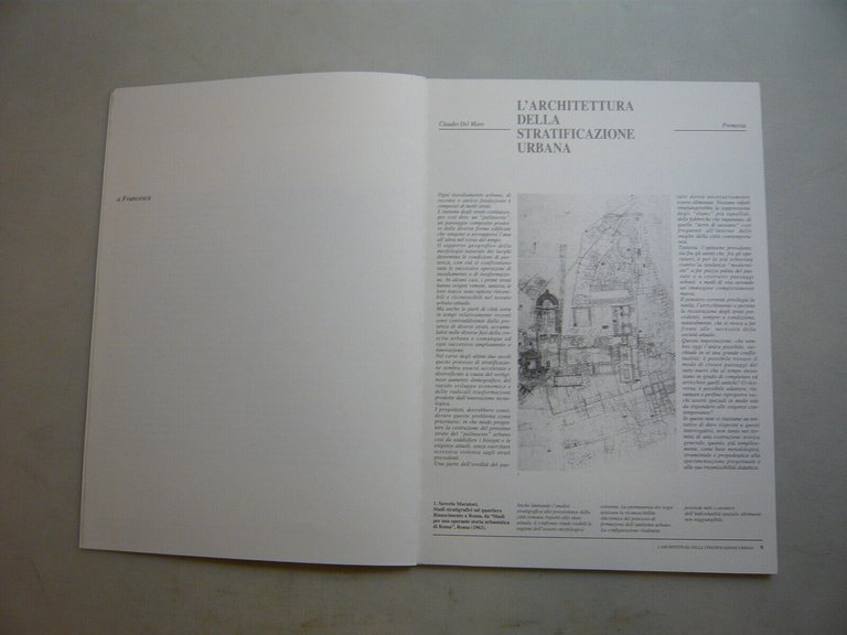 Del Maro,L'ARCHITETTURA DELLA STRATIFICAZIONE URBANA,Roma,1994