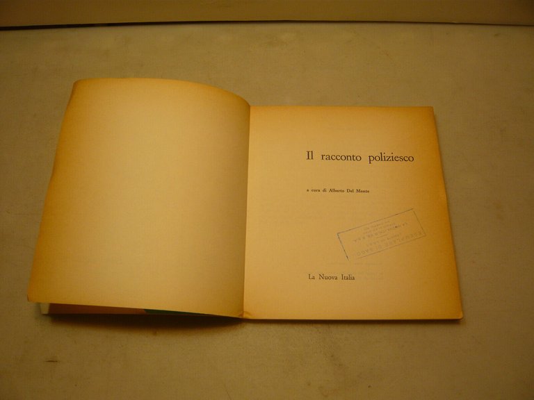 Del Monte,IL RACCONTO POLIZIESCO,Firenze,1967