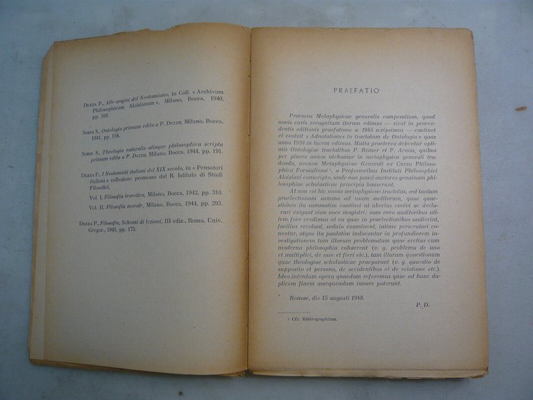 Dezza,METAPHYSICA GENERALIS,Roma,1948[latino