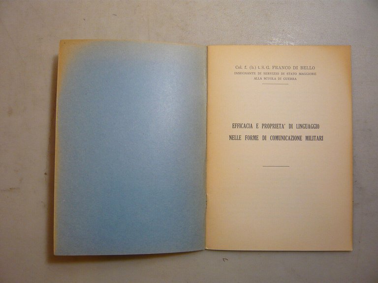 Di Bello,EFFICACIA E PROPRIETA DI LINGUAGGIO NELLE FORME DI COMUNICAZIONE...
