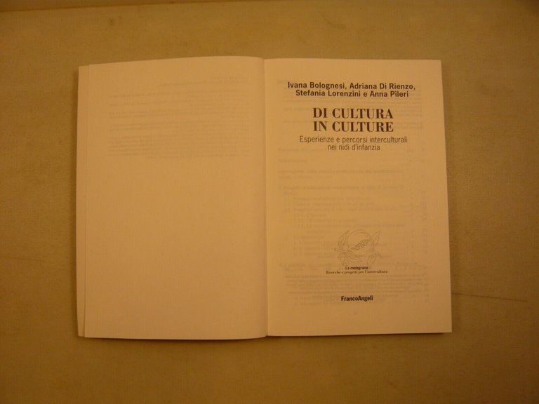 DI CULTURA IN CULTURE.ESPERIENZE E PERCORSI INTERCULTURALI NEI NIDI D’INFANZIA