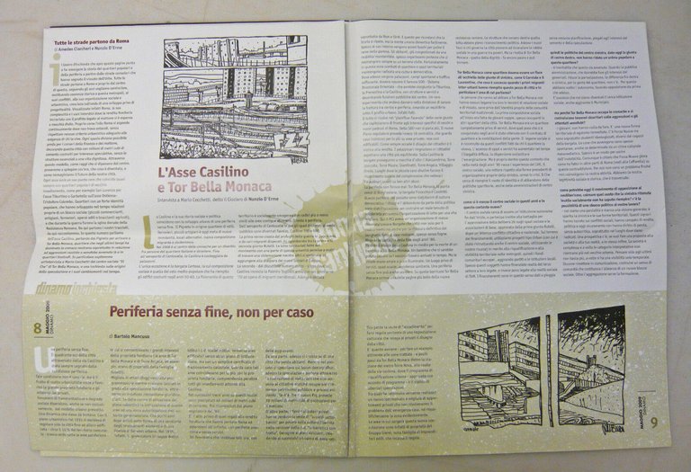 DINAMO numero zero,maggio 2009.CAPITALE IN CRISI[Roma,fumetto,Tor Bella Monaca