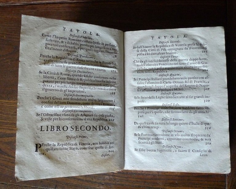 DISCORSI POLITICI DI PAOLO PARUTA NOBILE VENETIANO,1629 Baglioni[STORIA VENEZIA