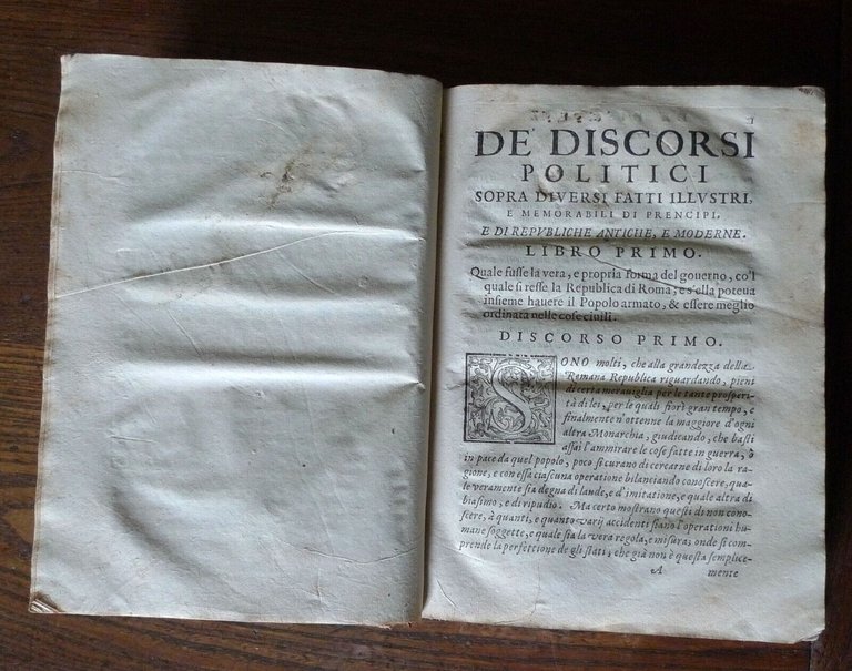 DISCORSI POLITICI DI PAOLO PARUTA NOBILE VENETIANO,1629 Baglioni[STORIA VENEZIA