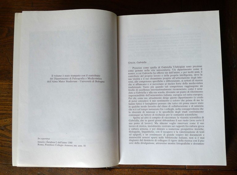 DOCUMENTA MEMORIAE.Studi in onore di Gabriella Uluhogian,2004,[STORIA,ARMENIA