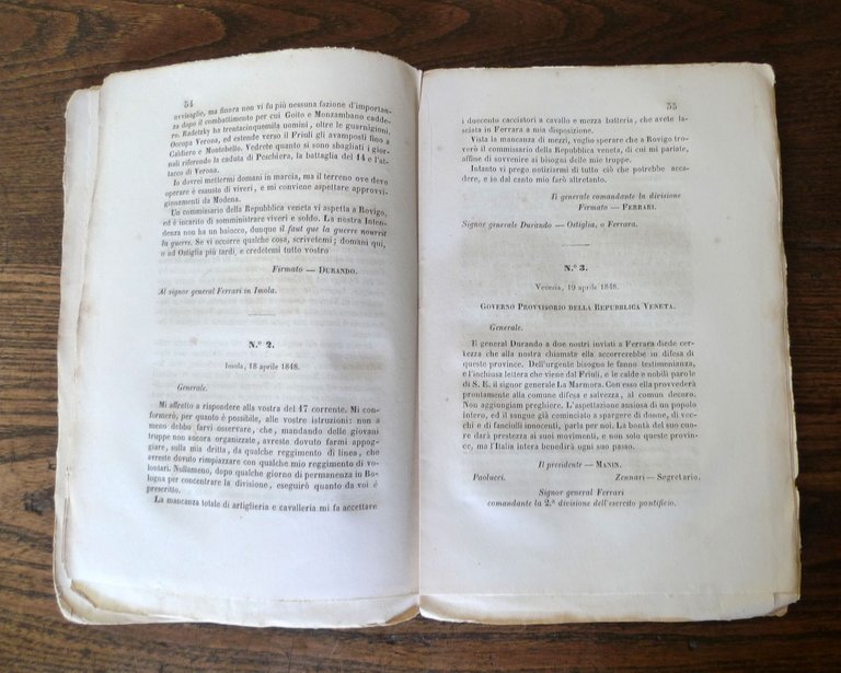 DOCUMENTI DELLA GUERRA SANTA D'ITALIA.Fasc.11°,1850 Elvetica[storia Risorgimento | Immagine Gallery 6