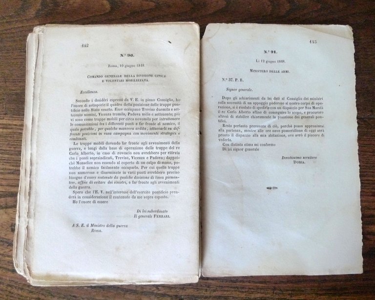 DOCUMENTI DELLA GUERRA SANTA D'ITALIA.Fasc.11°,1850 Elvetica[storia Risorgimento | Immagine Gallery 7