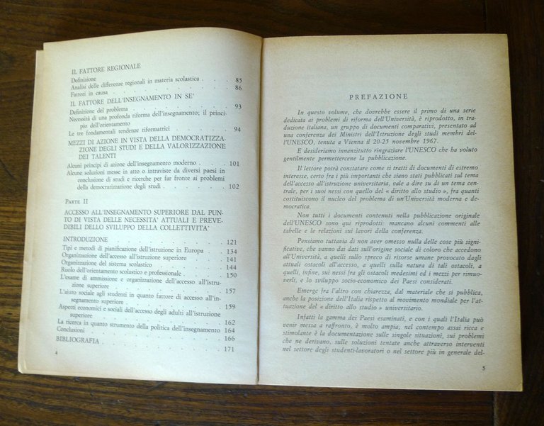 DOCUMENTI SULLA UNIVERSITÀ 1.L'ISTRUZIONE SUPERIORE IN EUROPA,1969[UNESCO