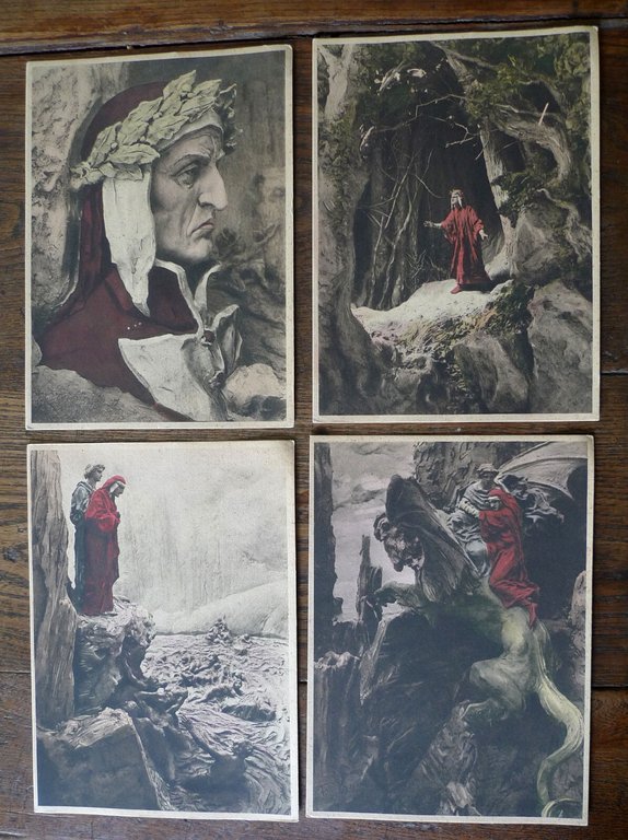 Domenico Mastroianni,24 TAVOLE ILLUSTRATE.DANTE,LA DIVINA COMMEDIA[foto sculture