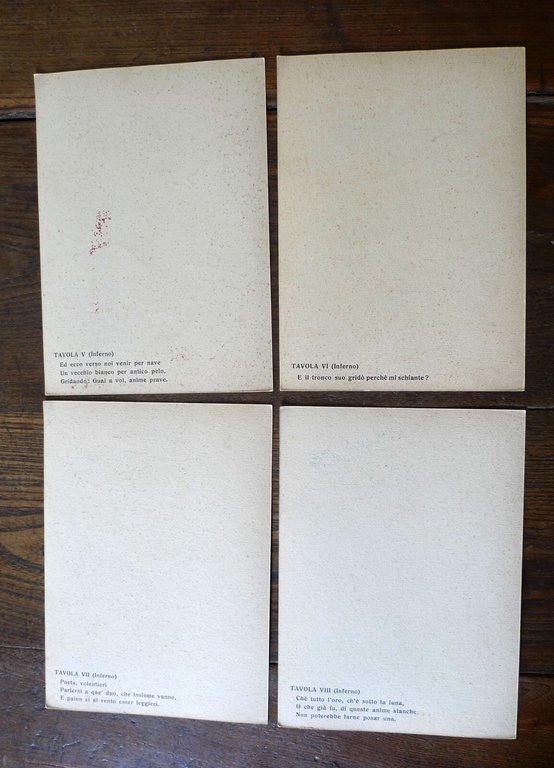 Domenico Mastroianni,24 TAVOLE ILLUSTRATE.DANTE,LA DIVINA COMMEDIA[foto sculture