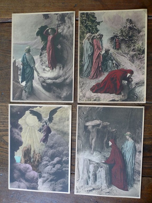 Domenico Mastroianni,24 TAVOLE ILLUSTRATE.DANTE,LA DIVINA COMMEDIA[foto sculture