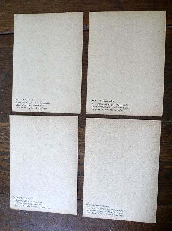 Domenico Mastroianni,24 TAVOLE ILLUSTRATE.DANTE,LA DIVINA COMMEDIA[foto sculture