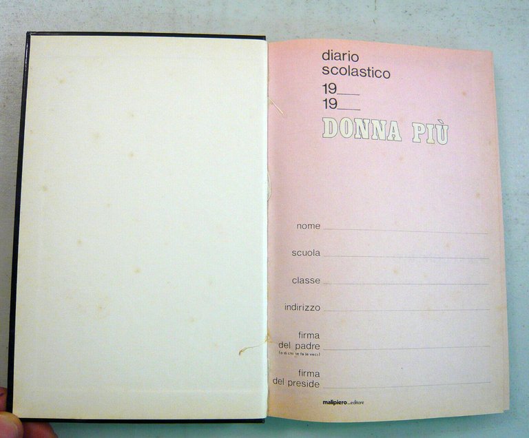 DONNA PIÙ Diario scolastico,Malipiero[CALENDARIO PERSONALIZZABILE,VINTAGE