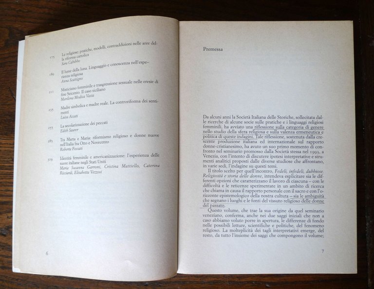 DONNE SANTE SANTE DONNE.Esperienza religiosa e storia di genere,1996