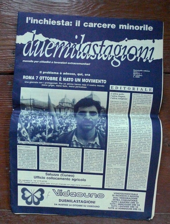 DUEMILASTAGIONI n.1 1989.Mensile per cittadini e lavoratori extracomunitari | Immagine Gallery 1
