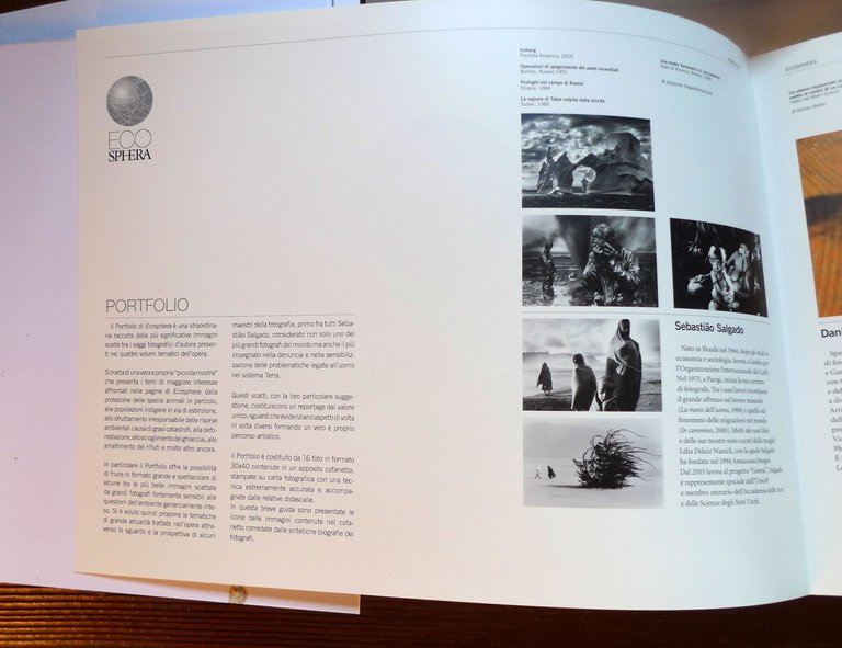 ECOSHPERA PORTFOLIO,UTET 2010[AMBIENTE,FOTOGRAFIA,Sebastião Salgado,Zambardino