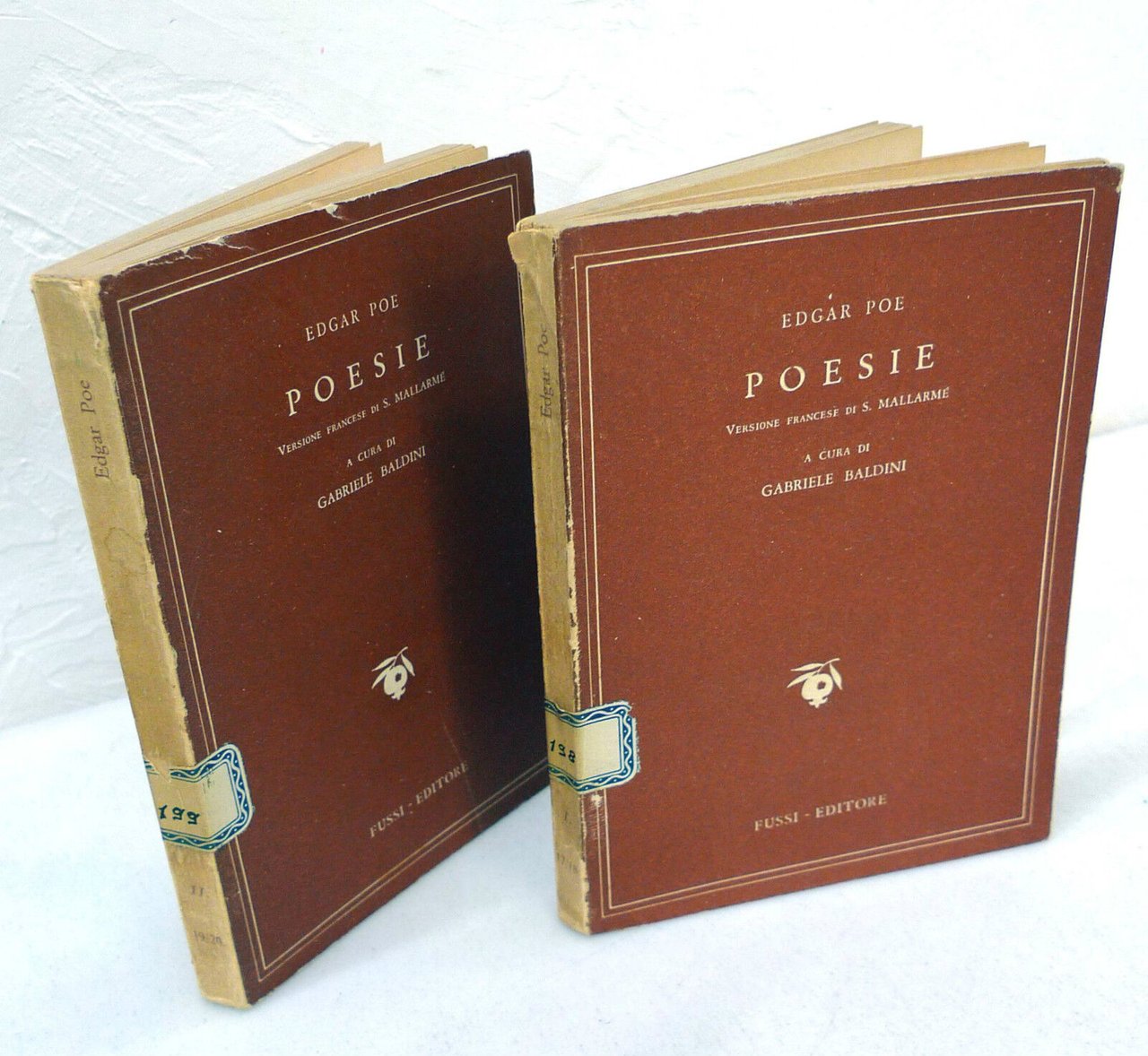 Edgar Poe,POESIE,Fussi 1947 2 voll.[versione francese di S.Mallarmé,Poesia