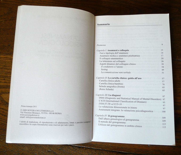 Edoardo Giusti/Miriam Vigliante,L'ANAMNESI PSICOLOGICA,2011 Sovera[PSICOTERAPIA