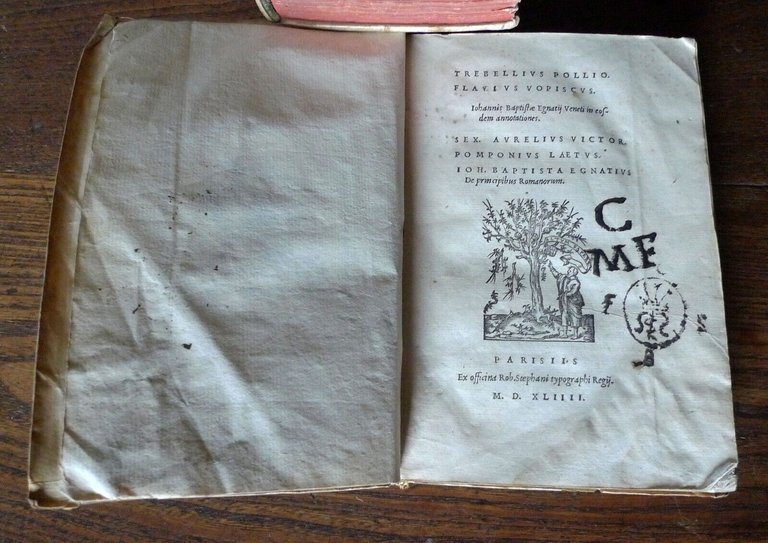 Egnazio,TREBELLIUS POLLIO[.]EGNATIUS,De principibus Romanorum,1544[STORIA ROMANA