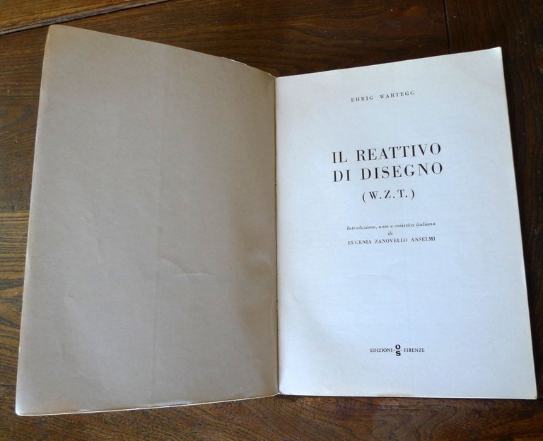 Ehrig Wartegg,IL REATTIVO DI DISEGNO (W.Z.T.)Edizioni OS 1972[PSICOLOGIA | Immagine Gallery 2