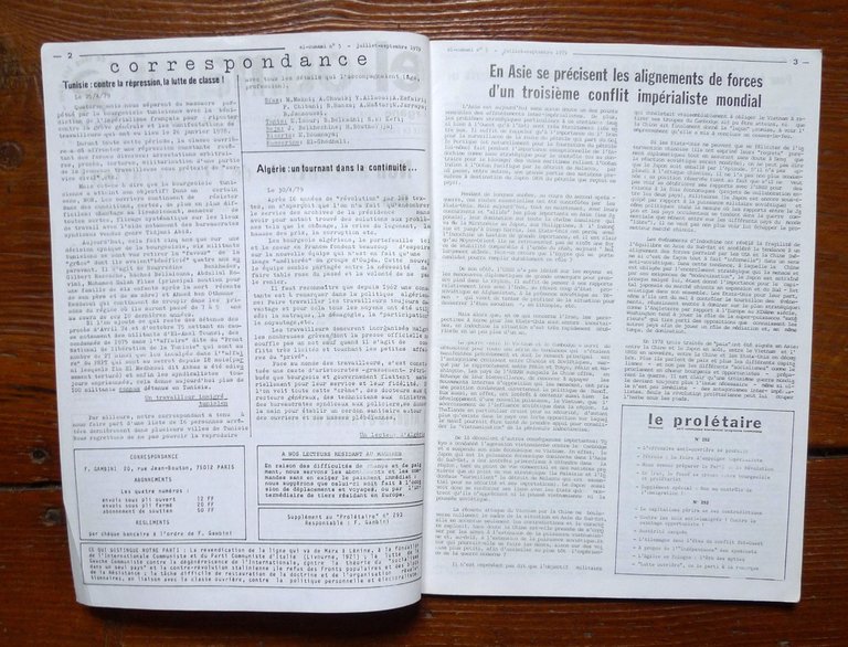 EL-OUMAMI-L'INTERNATIONALISTE.ORGANE DU PARTI COMMUNISTE INTERNATIONAL 1978-1983