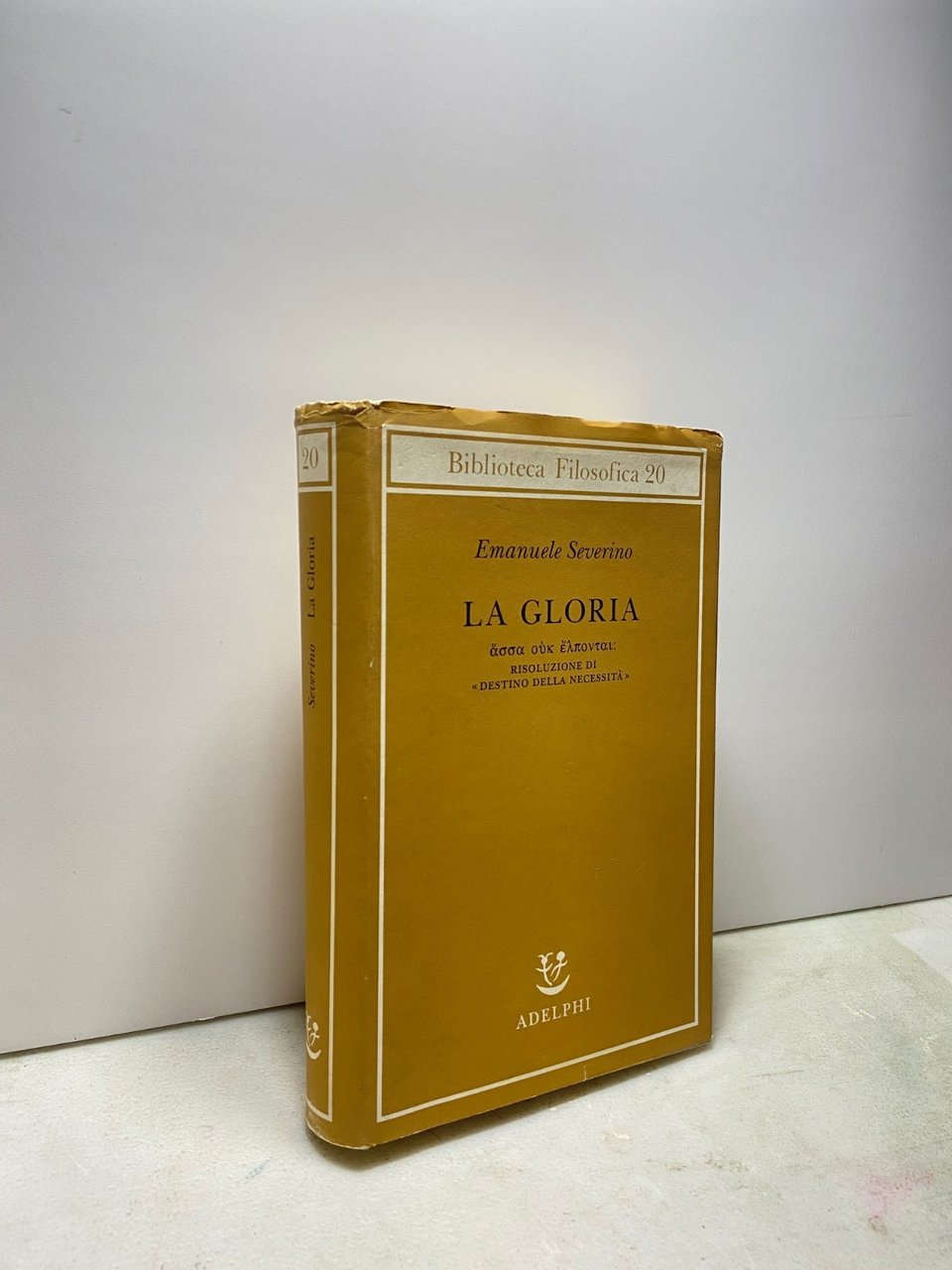 Emanuele Severino, LA GLORIA, Adelphi 2001 | Immagine principale