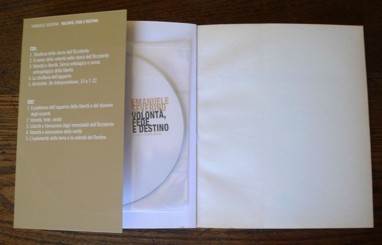 Emanuele Severino,VOLONTÀ,FEDE E DESTINO.LIBRO+2 CD-ROM,2008 Mimesis[FILOSOFIA