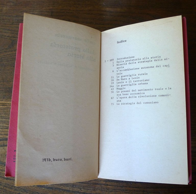 Emile Marenssin,DALLA PREISTORIA ALLA STORIA,1972 Buco[lotta armata,terrorismo | Immagine Gallery 5