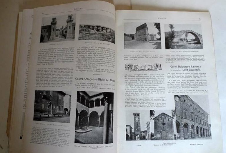 EMILIA Romagna.GUIDE REGIONALI ILLUSTRATE,1921 Ferrovie dello Stato[storia