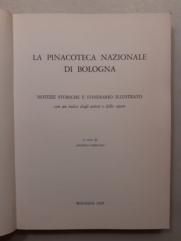 Emiliani,LA PINACOTECA NAZIONALE DI BOLOGNA,Labanti e Nanni 1969